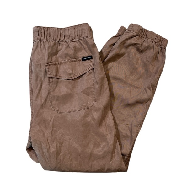NWT Sanctuary Tencel Joggers in Praline Women's Medium M New Pants Brown Pockets - Picture 2 of 15